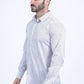 Mens Modern Fit Stretch Foil Fashion White Shirt