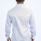 Mens Modern Fit Stretch Foil Fashion White Shirt