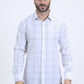 Mens Modern Fit Stretch Foil Fashion White Shirt