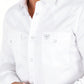 Men's Modern Fit Solid White Dress Shirt