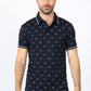 Mens Cotton Printed Polo Shirt