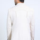 Men's Double Button Faux-Suede Blazer - Off White