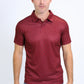 Mens Performance Fabric Print Red Polo