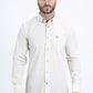 Men's Performance Long Sleeve Beige Shirt