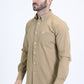 Men's Performance Long Sleeve Khaki Shirt