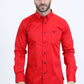 Men's Performance Long Sleeve Red Shirt