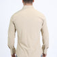 Men's Performance Western Long Sleeve Beige Shirt