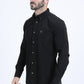 Men's Performance Long Sleeve Black Shirt