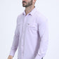 Men's Performance Western Long Sleeve Lt. Purple Shirt