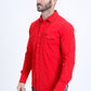 Men's Performance Western Long Sleeve Red Shirt