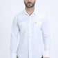 Men's Performance Western Long Sleeve White Shirt