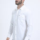 Men's Performance Western Long Sleeve White Shirt