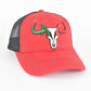 Mens MEXICO 3D Logo Baseball Cap - Red