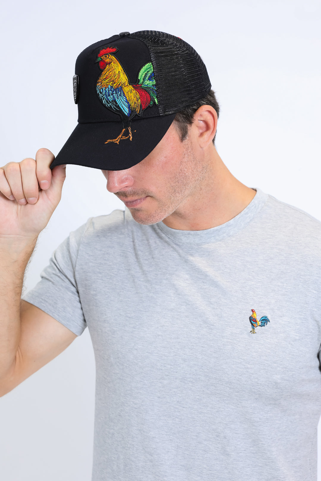 Men's Rooster Crest Cap - Black