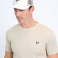 Mens Rooster Logo Baseball Cap - White