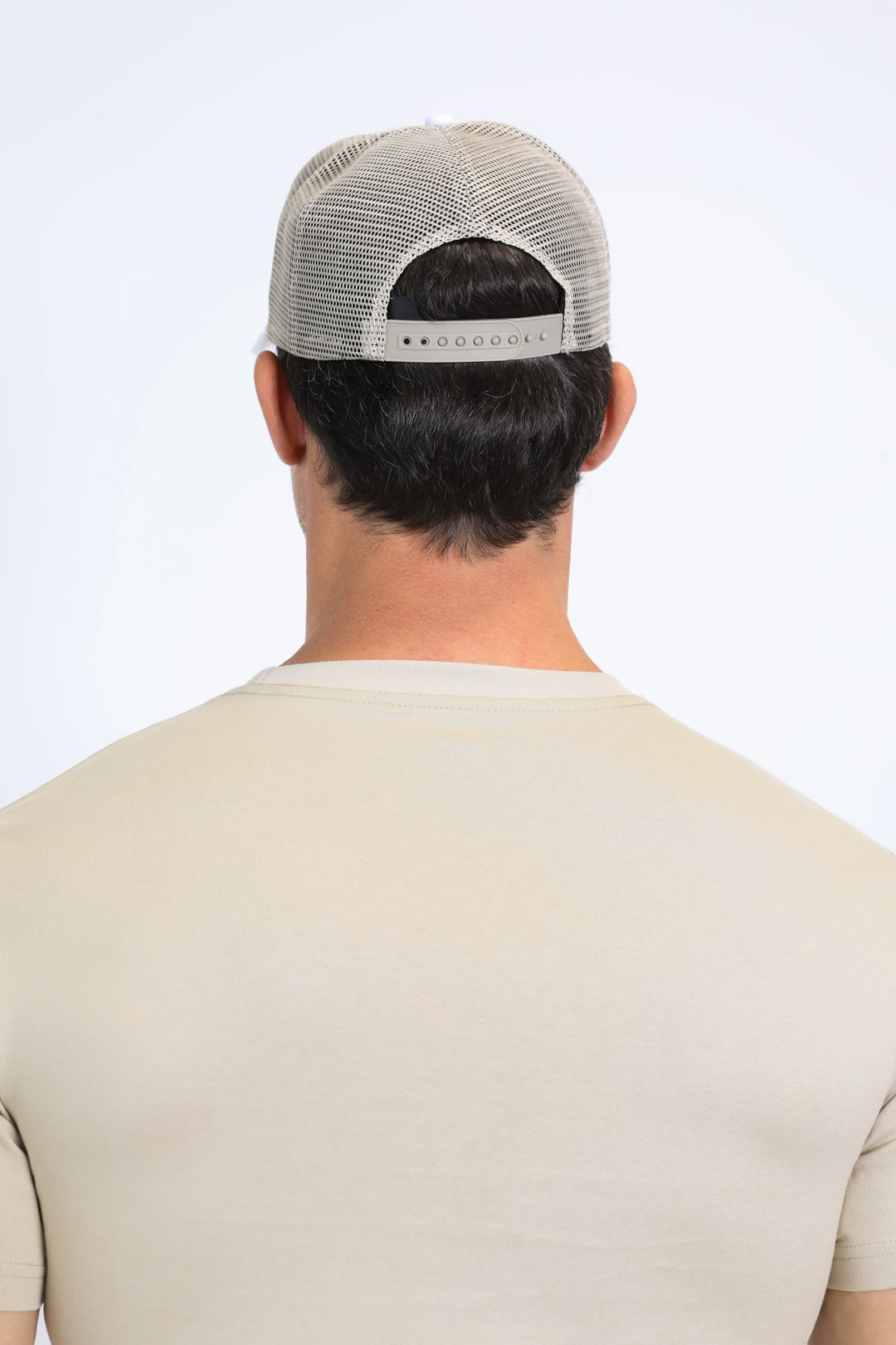 Mens Rooster Logo Baseball Cap - White