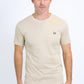 Men's Rooster Logo Cotton Beige T-Shirt