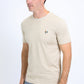 Men's Rooster Logo Cotton Beige T-Shirt