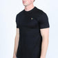 Men's Rooster Logo Cotton Black T-Shirt