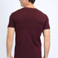 Men's Rooster Logo Cotton Burgundy T-Shirt