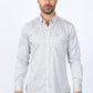 Mens Satin Cotton Modern Fit White Long Sleeve Shirt