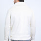 Men's Suede White Jacket w/ Faux Shearling-lined