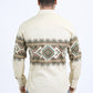 Mens Western Modern Fit Cotton/Spandex Long Sleeve Beige Shirt with Snaps