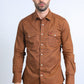 Mens Western Modern Fit Cotton/Spandex Long Sleeve Camel Shirt with Snaps