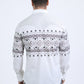 Mens Western Modern Fit Cotton/Spandex Long Sleeve White Shirt with Snaps