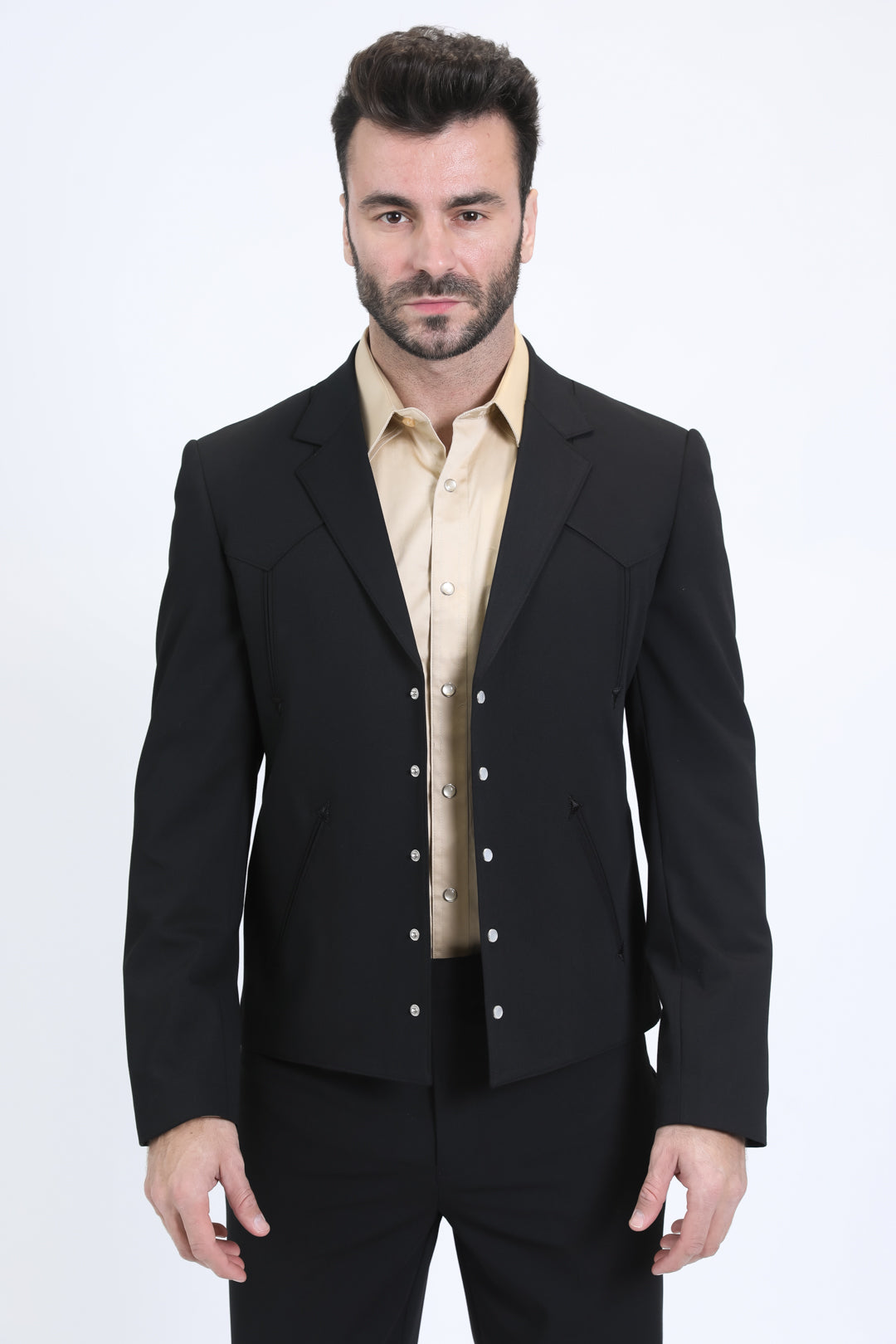 Men's Western Sport Black Suit