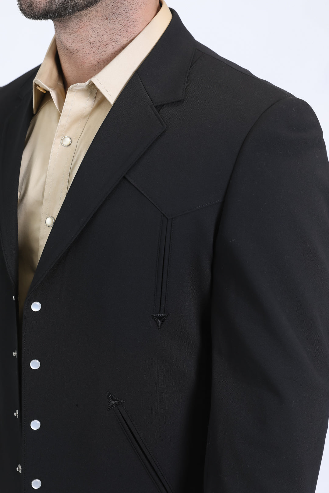 Men's Western Sport Black Suit