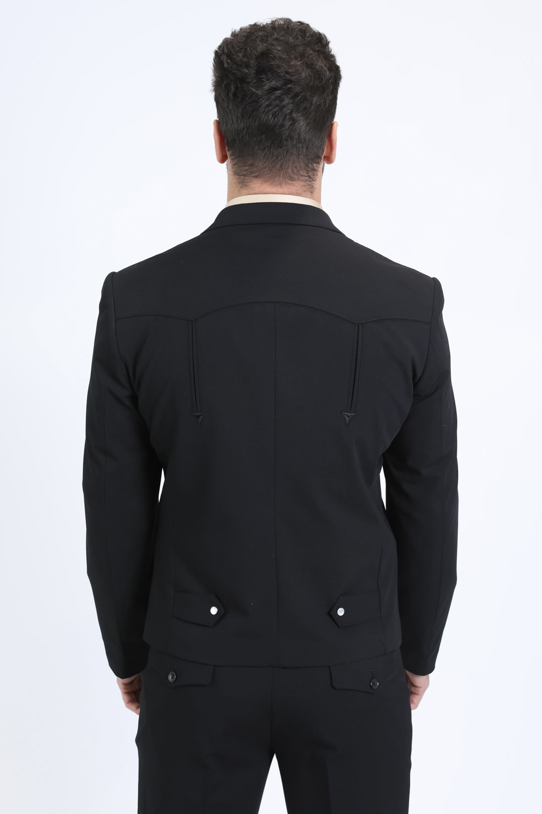 Men's Western Sport Black Suit