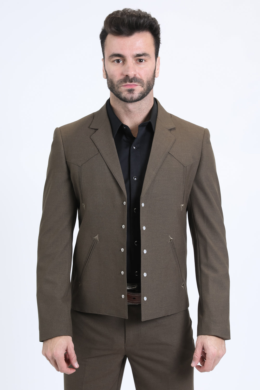 Men's Western Sport Brown Suit