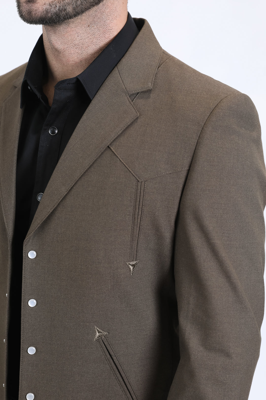 Men's Western Sport Brown Suit