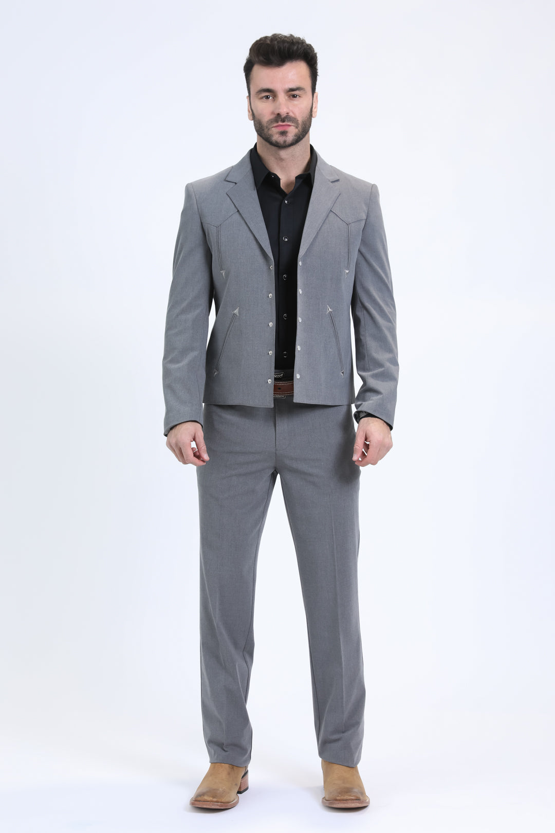 Men's Western Sport Grey Suit