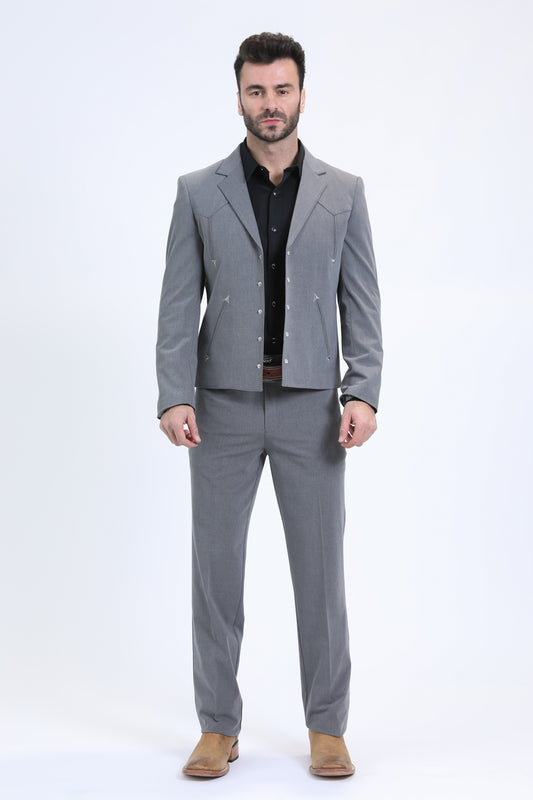 Men's Western Sport Grey Suit