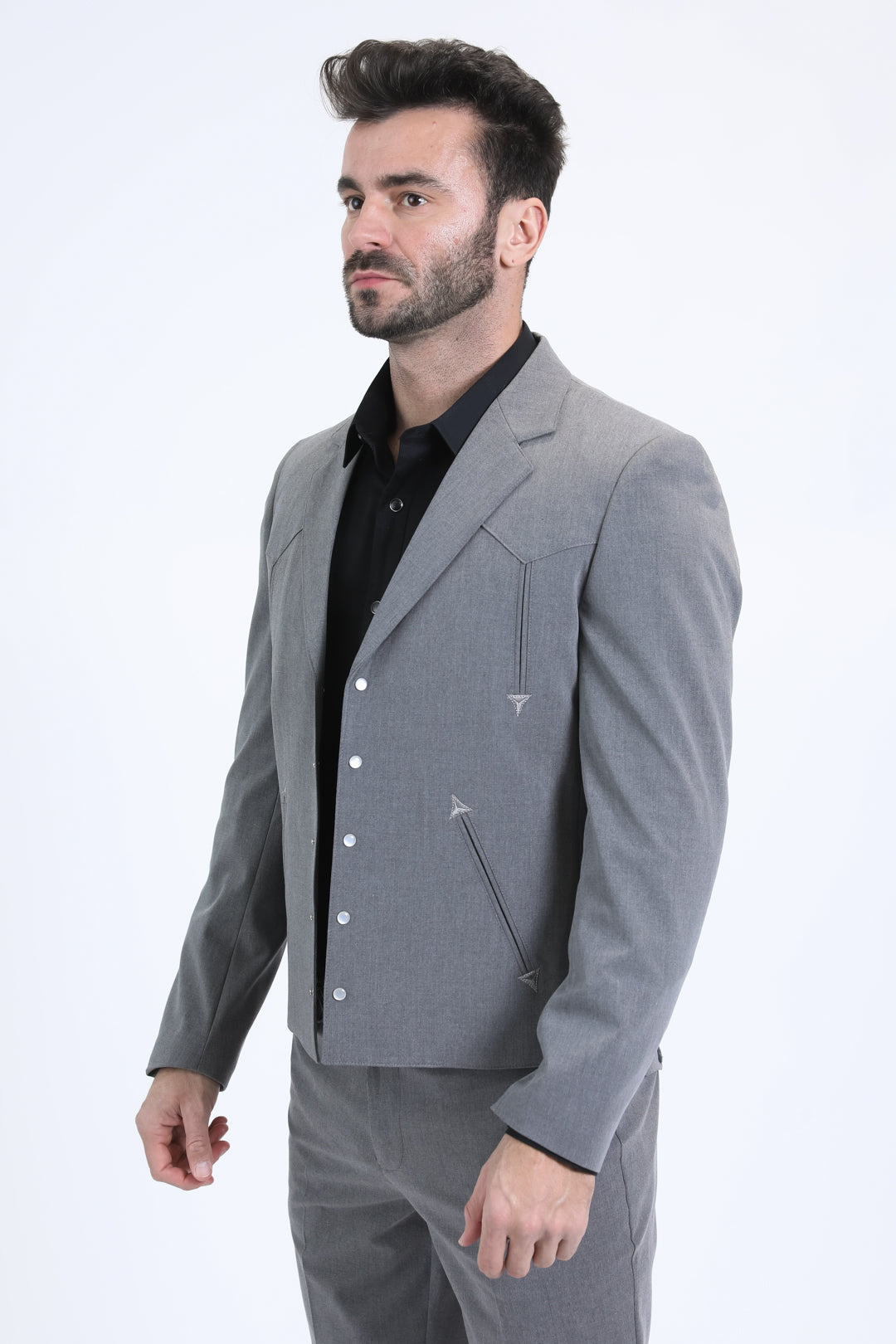 Men's Western Sport Grey Suit