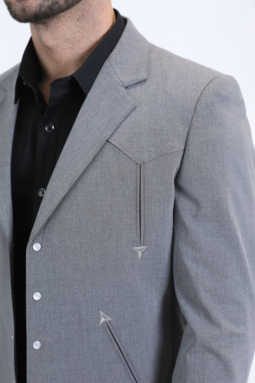 Men's Western Sport Grey Suit