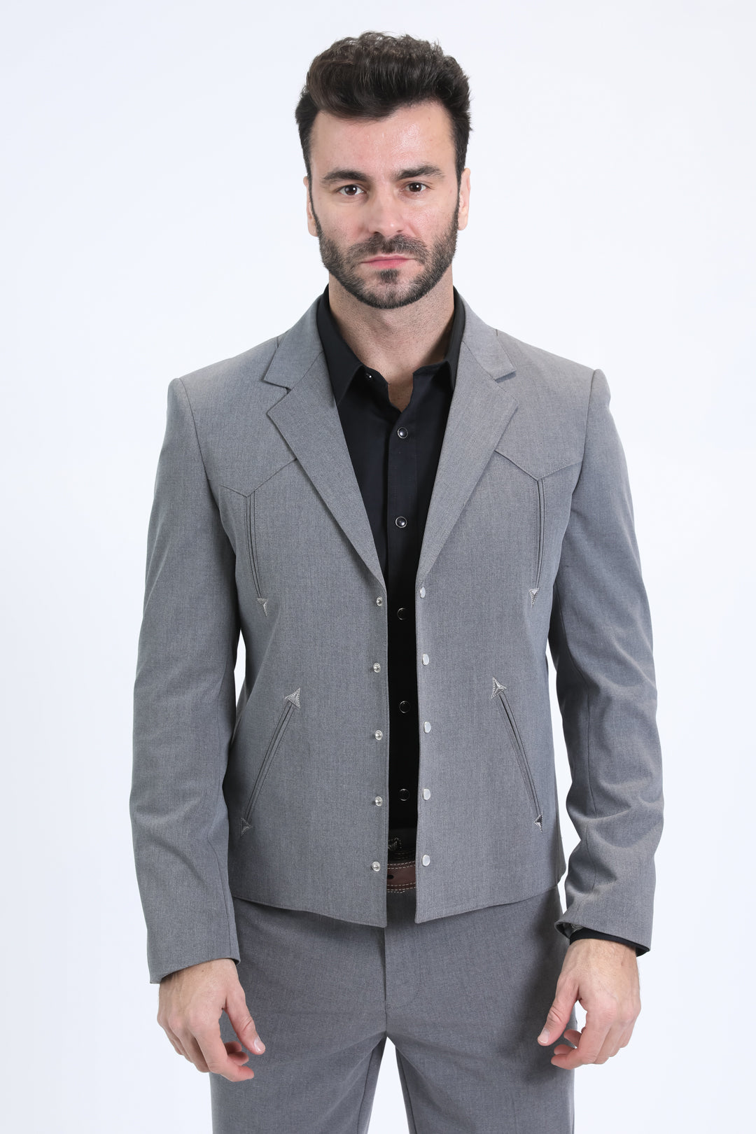 Men's Western Sport Grey Suit