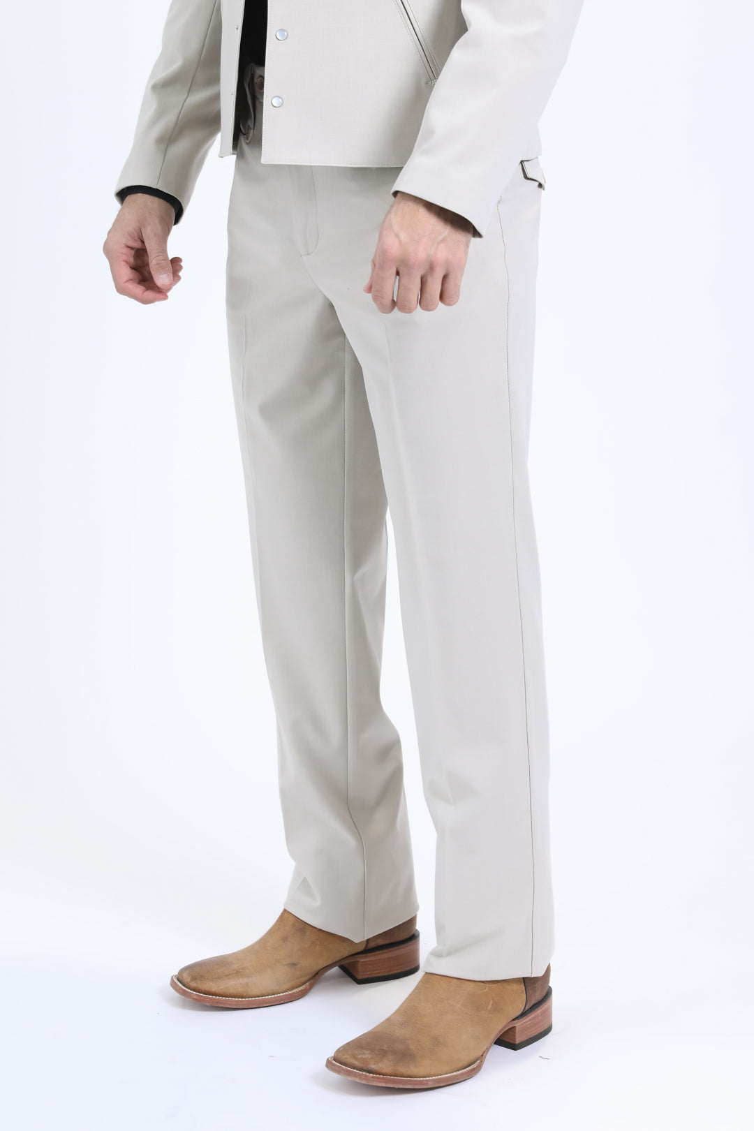 Men's Western Sport White Suit