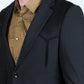 Men's Western Suit Sport Coat with Suede Yokes and Elbow Patches