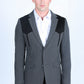 Men's Western Suit Sport Coat with Suede Yokes and Elbow Patches