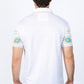 Men's White Aztec Panoramic Print Polo