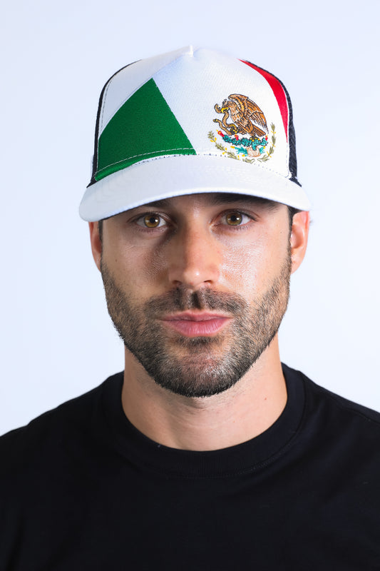 Men's Mexican Pride Baseball Cap - White