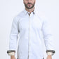 Satin Cotton/Spandex Long Sleeve White Shirt