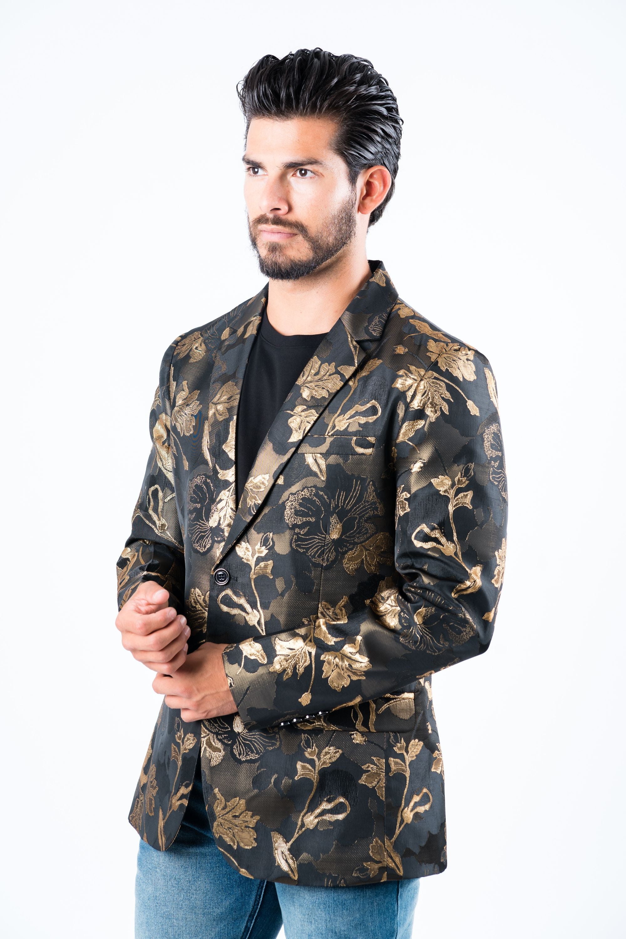 Printed blazer clearance men