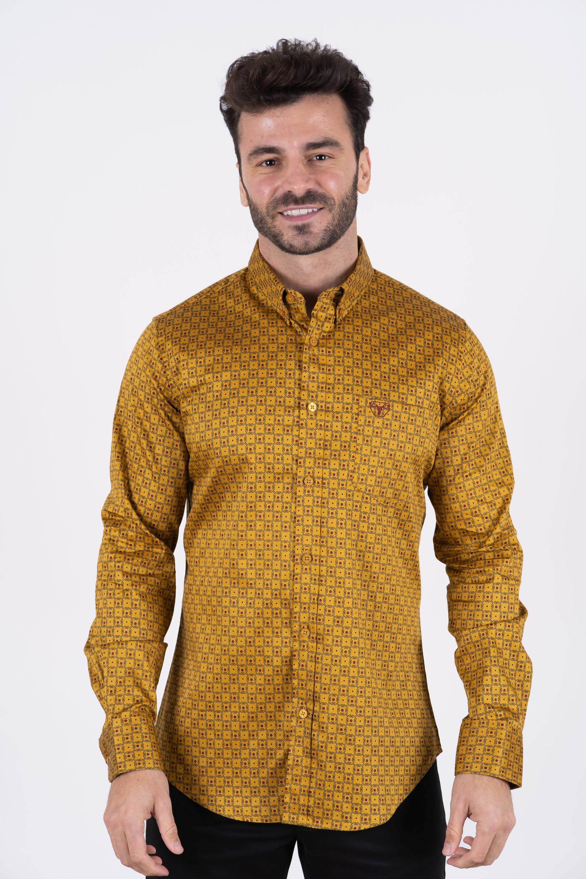 Long-Sleeved Printed Cotton Shirt - Ready to Wear