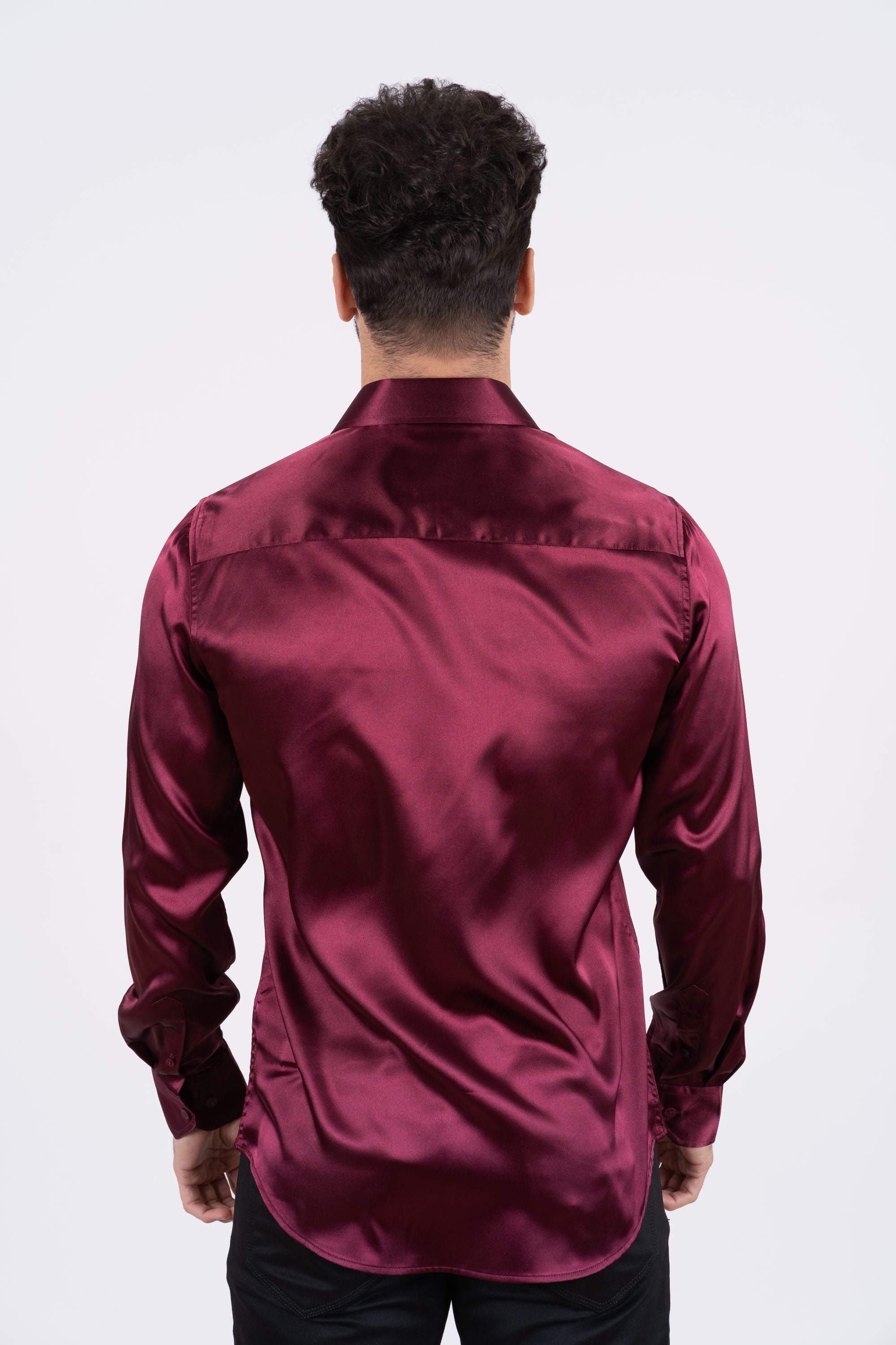 Wine cheap dress shirt